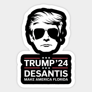 Trump DeSantis 2025 Election Make America Florida Man Women Sticker